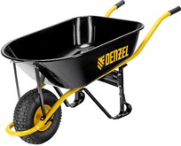 DENZEL Тачка строительная, усиленная, объем 130 л, 230 кг, колесо 15х6.006 689965