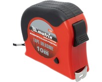 MATRIX Рулетка Double fixation,10 м х 25 мм,обрезиненный корпус,двойная плавная фиксация 31061