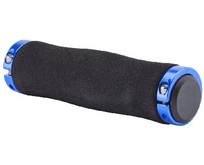 STELS Грипсы XHGN02BL 130 мм чёрные, материал EVA, синие кольца, в инд. упаковке 150241 LU089186