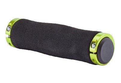 STELS Грипсы XHGN02BL 130 мм чёрные, материал EVA, зеленые кольца, в инд. упаковке 150243 LU089188