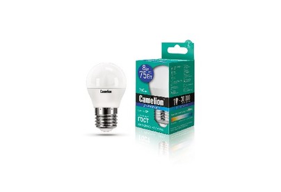CAMELION (13373) LED8G45/865/E27/8Вт