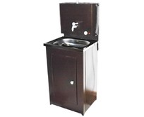 ВИХРЬ 74/4/7 Умывальник дачный КОМФОРТ, с подогревом, нержавеющая мойка, цвет медь