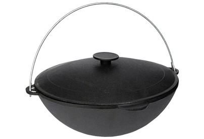 ГАРДАРИКА 16083 Туризм чугунный походный татарский 8,0л и крышкой д.36см