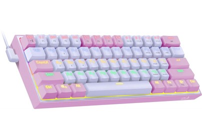 REDRAGON (70672) Fizz Радужн,61 клав,тих,белорозов.