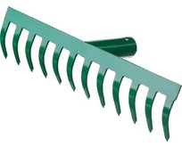 РОСТОК 312 x 60 мм, рабочая поверхность из стали, покрытие краска, без черенка, грабли (3961012)