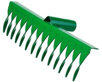 РОСТОК 364 x 72 мм, 14 витых зубцов, рабочая поверхность из стали, покрытие краска, без черенка, грабли (3960014)