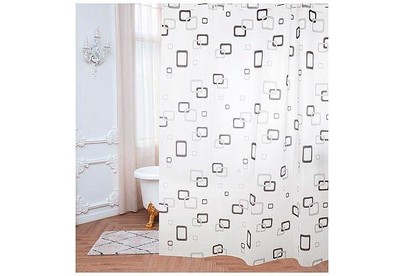 РЫЖИЙ КОТ Занавеска для ванной, 180*180 см. материал  PEVA (009390)