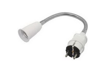 ECOLA APF7NWEAY E27 гибкий 300мм белый