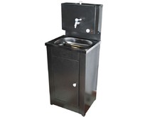 ВИХРЬ 74/4/8 Умывальник дачный КОМФОРТ, с подогревом, нержавеющая мойка, цвет серебро