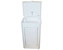 ВИХРЬ 74/4/9 Умывальник дачный КОМФОРТ, с подогревом, пластиковая мойка, цвет белый