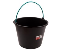 MATRIX Ведро строительное пластмассовое 16 л, ударопрочное, обрезиненная ручка 81463