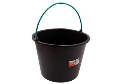 MATRIX Ведро строительное пластмассовое 16 л, ударопрочное, обрезиненная ручка 81463