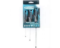 GROSS Набор отверток SL, 3 шт, S2, трехкомпонентная рукоятка