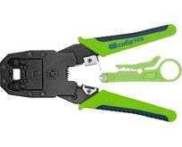 СИБРТЕХ Клещи для обжима телефонных и компьютерных клемм 4P, 6P, 8P, функция обрезания проводов