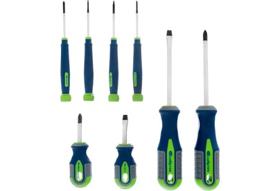 СИБРТЕХ Набор отверток универсальный, CrV, трехкомпонентные рукоятки, 8 предметов 13375