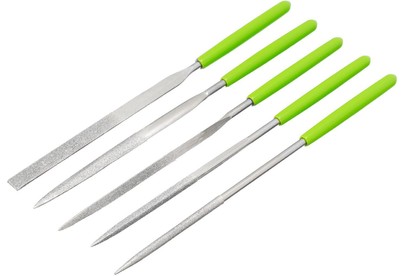 СИБРТЕХ Набор надфилей алмазных, 140 х 50 х 3 мм, 5 шт 158307