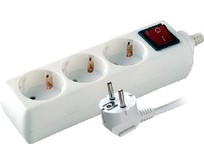 VOLSTEN (9329) S 3x5ZDV (3 гнезд. 5м, б/з, с детскими шторками 10А/2200В)