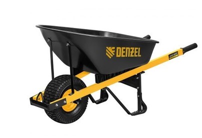 DENZEL Тачка строительная, усиленная, объем 140 л, 230 кг, колесо 15х6.006 68999
