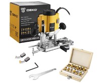 DEKO DKR1600E+набор фрез RBS12 (12 предметов) 0634221