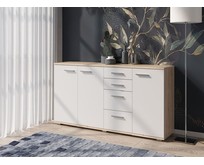 НКМЕБЕЛЬ FUN комод КД4 Дуб Сонома/Белый 71336958 (2 кор.)