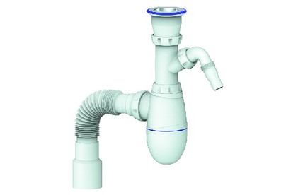 UNICORN В320V  сифон для мойки с прикручивающимся выпуском