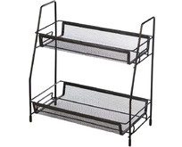 MALLONY Этажерка настольная двухуровневая L’ordine Nero, 31,5*17*33 см (107588)