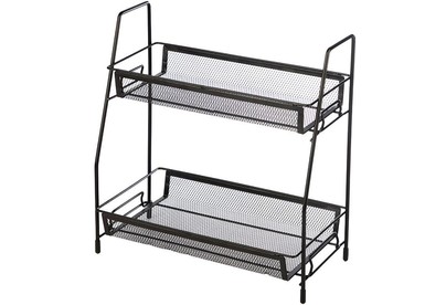 MALLONY Этажерка настольная двухуровневая L’ordine Nero, 31,5*17*33 см (107588)