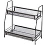 MALLONY Этажерка настольная двухуровневая L’ordine Nero, 31,5*17*33 см (107588)