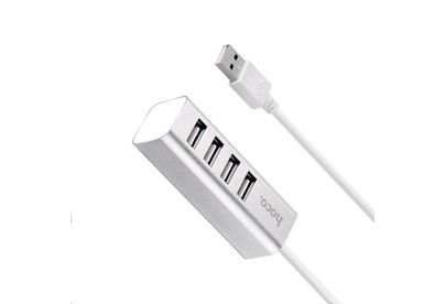 HOCO (6957531038146) HB1 4хUSB серебро