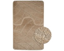 САНАКС 00311 Коврик в ванную CLASSIC UNI 201825 двойной КОРИЧНЕВЫЙ 55х90 + 45х55 см 100% полиэстер , ворс 11 мм