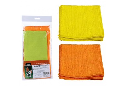 LISA из микрофибры в наборе (1 шт25х25см, 1 шт 30х30 см) (европодвес) 47916