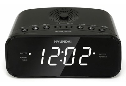 HYUNDAI HRCL221 черный LCD подсв:белая часы:цифровые FM