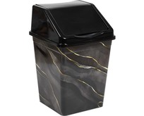 VIOLET с подвижной крышкой 10л квадратное с декором 