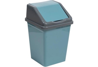 VIOLET с подвижной крышкой 16л квадратное (бирюзовосиний/серый) 941655