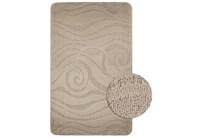 САНАКС 00318 Коврик в ванную CLASSIC UNI 202018 двойной БЕЖЕВЫЙ 55х90 + 45х55 см 100% полиэстер , ворс 11 мм