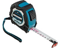 GROSS Рулетка Magnetisch 8 м х 25 мм,обрезиненный корпус,автоматическая фиксация,Нейлоновое покрытиеытие,зацеп с магнитом 32573