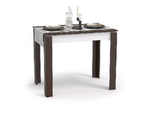 МЕБЕЛЬКОМПЛЕКС Стол обеденный Оптима венге/белый (1уп)