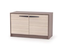 МЕБЕЛЬКОМПЛЕКС Оптима Тумба для обуви низкая Шимо темный/Шимо светлый