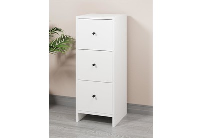 МЕБЕЛЬКОМПЛЕКС КВАДРО Комод 3Я300 Белый/МК (1 кор.)