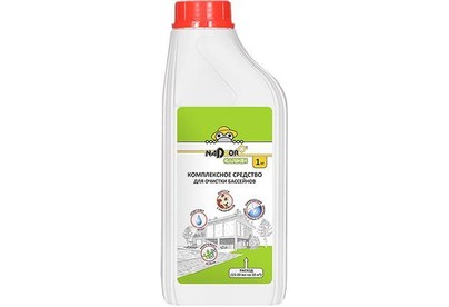 NADZOR Комплексное средство для очистки бассейнов Garden (жидкий концентрат) 1л, Garden CHI454