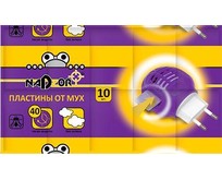 NADZOR Пластины от мух, 10 шт, PKM005P