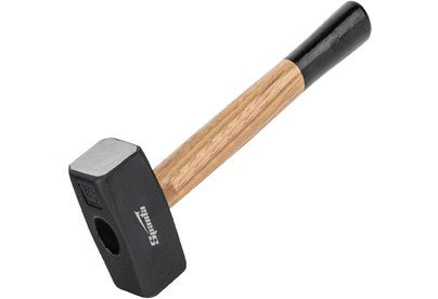 SPARTA Кувалда, 1500 г, кованая головка, деревянная двухцветная рукоятка 10907