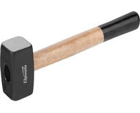 SPARTA Кувалда, 1000 г, кованая головка, деревянная двухцветная рукоятка 10905
