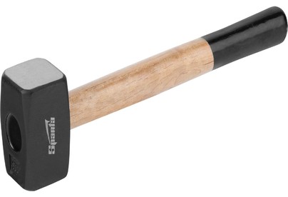 SPARTA Кувалда, 1000 г, кованая головка, деревянная двухцветная рукоятка 10905