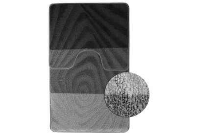 САНАКС 00230 Коврик в ванную SILVER 202020 двойной АНТРАЦИТ 60х100+50х60см