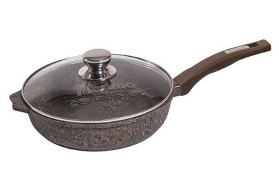 МЕЧТА С22902 Premium mokko 22см несъемная ручка стеклянная крышка