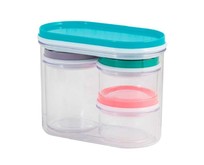 РЫЖИЙ КОТ Универсальный набор банок для хранения SB1 (4шт, пластик) (003052)