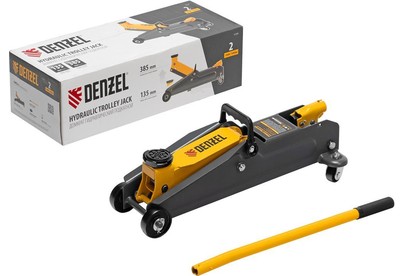 DENZEL Домкрат гидравлический подкатной, 2 т, 135385 мм 51230