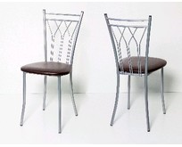 БИТЕЛ ПРЕМЬЕР Стул Серебро/Шоколад С221 (2 кор.)