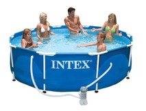 INTEX Бассейн каркасный 305х76см.+ фильтрнасос .(в коробке) Арт.28202NP